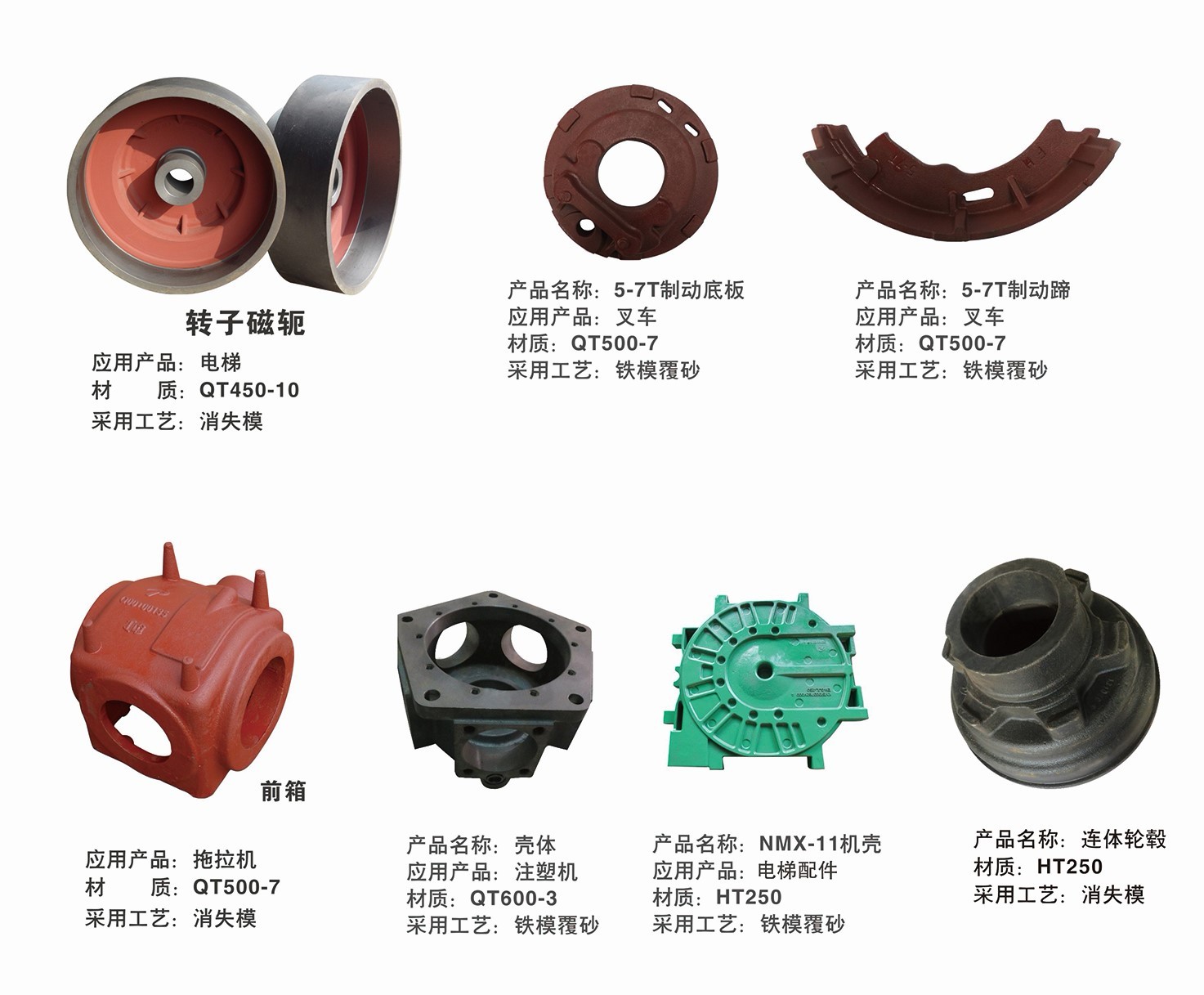叉車(chē)鑄造配件制動(dòng)轂系列